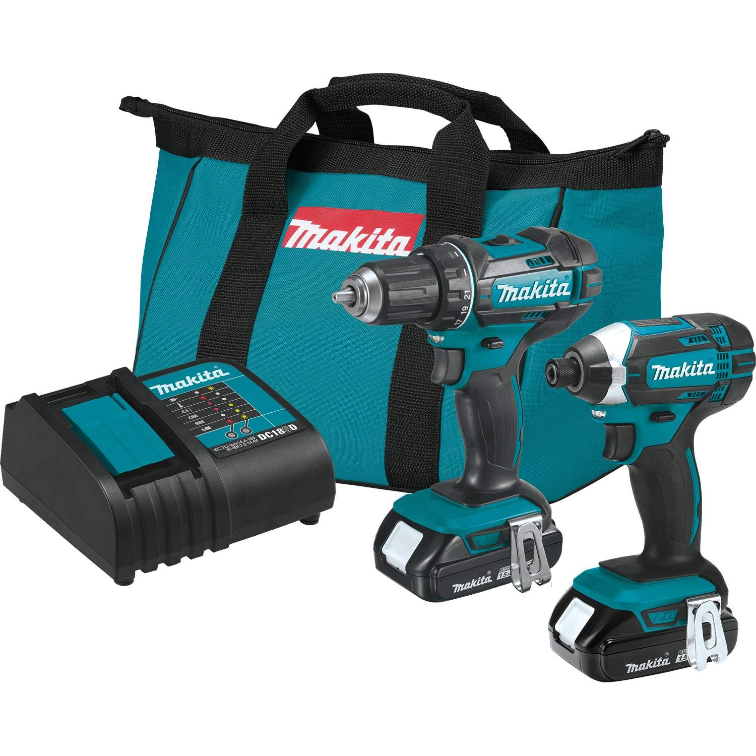 Makita CT225SYX 2-teiliges Kompakt-Akku-Kombi-Set (18 V Lithium-Ionen) LX®