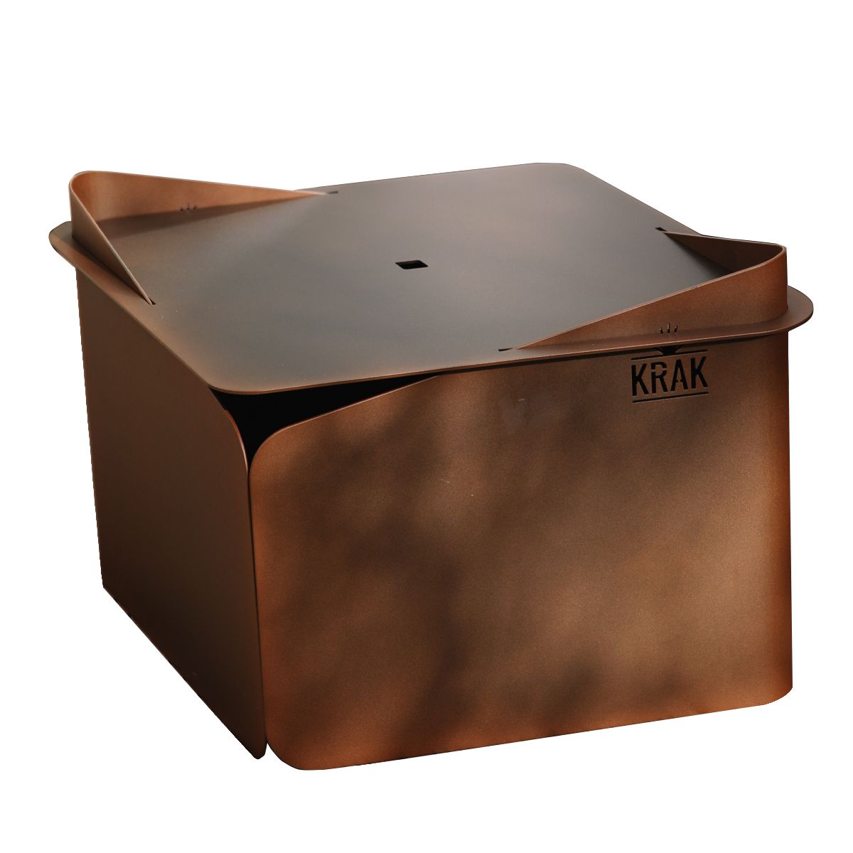 Krak Brazier 3 In 1 Rust Flower – Levant + Grill + Plateau Fleur De Rouille