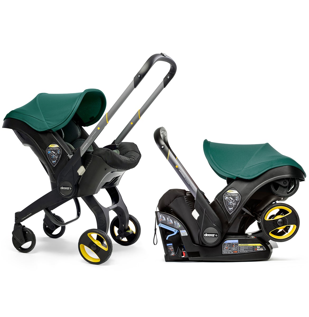 Doona Baby-Autositz und Kinderwagen (Modelljahr 2025) mit LATCH-Basis