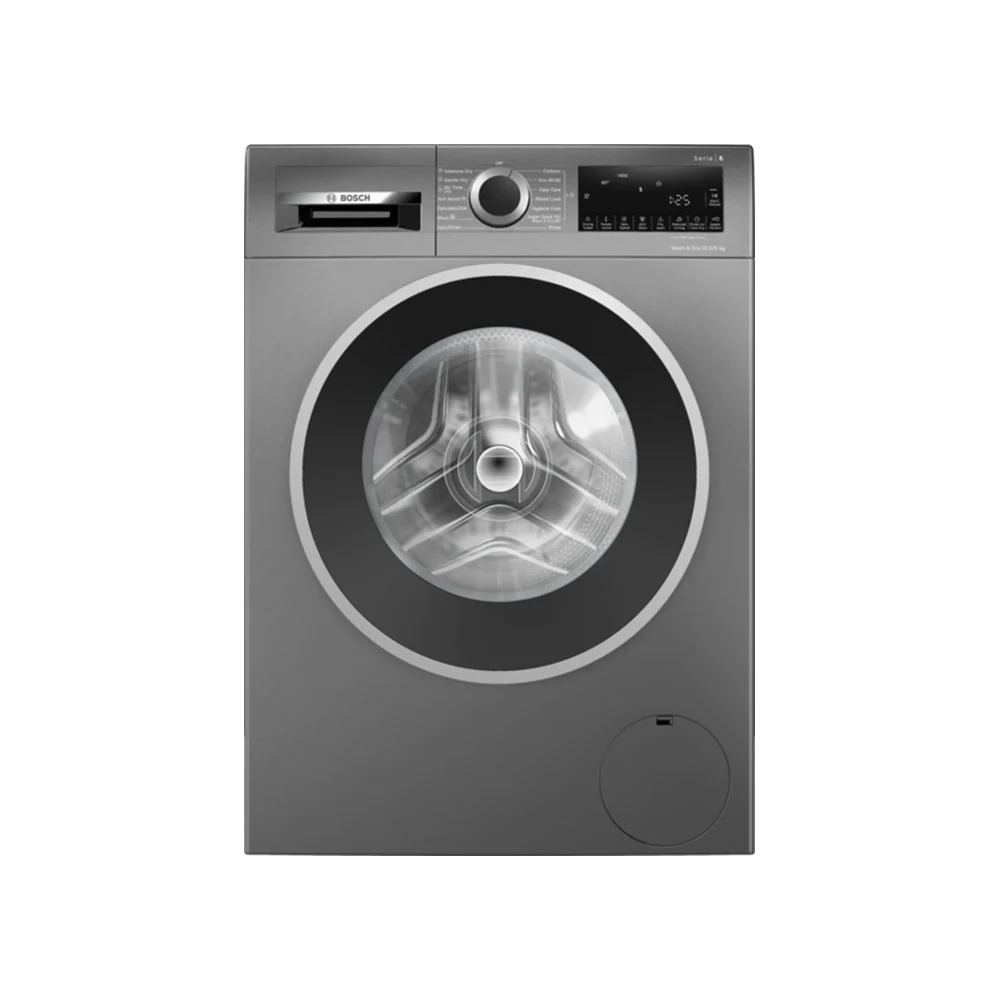Bosch WNG254R1GB Serie 6 Waschtrockner, freistehend, 10,5 + 6 kg, 1400 U/min, Baujahr 2025 – Graphit
