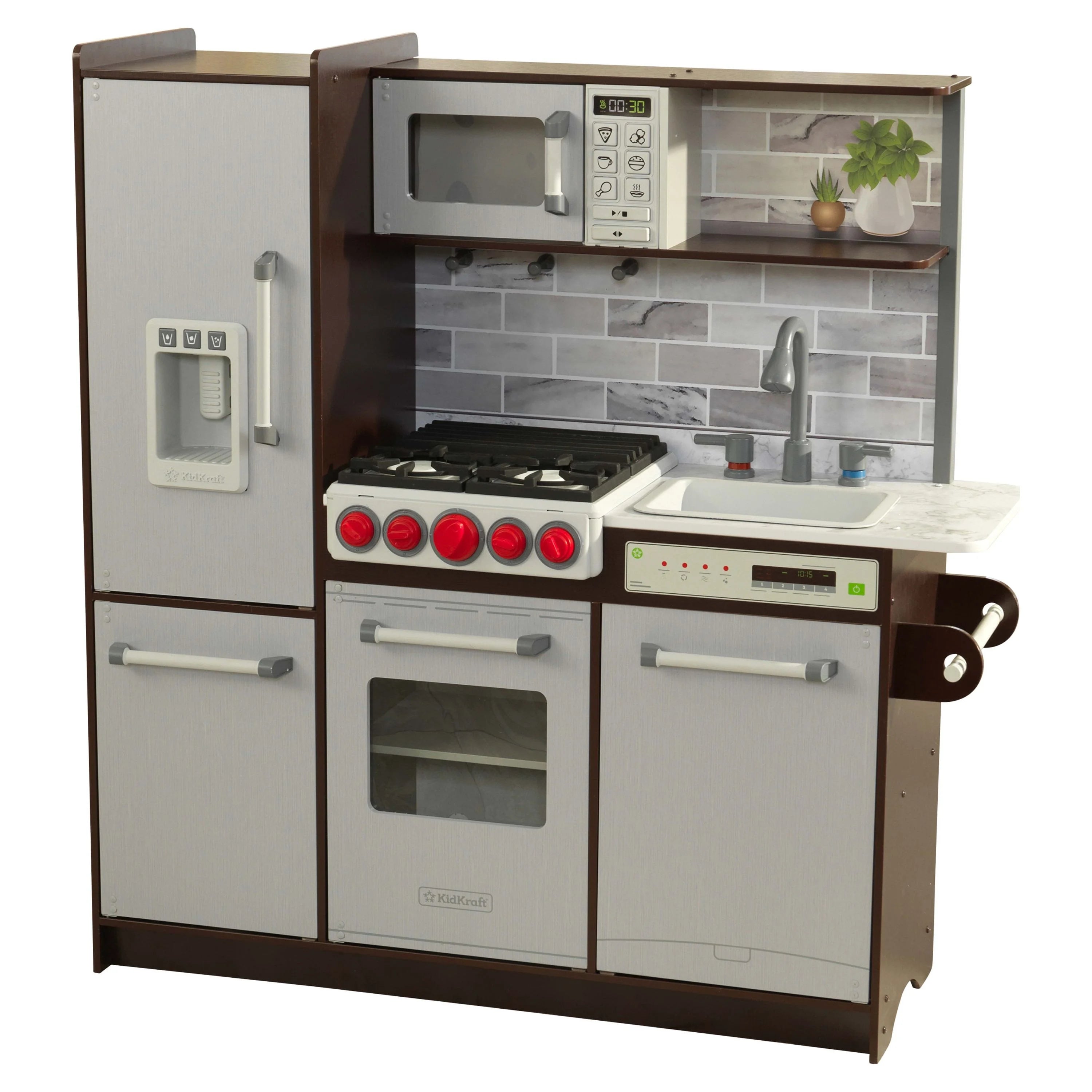 KidKraft Uptown Elite Espresso Spielküche mit Licht und Sound