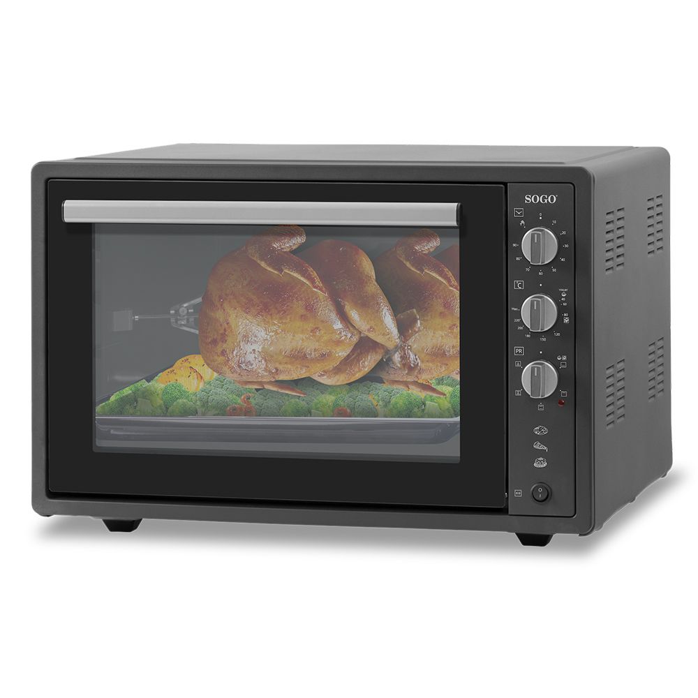 Konvektions-Tischbackofen mit Drehspieß und Grillfunktion, 70 l – 1840 W – Sogo Hor-ss-10570