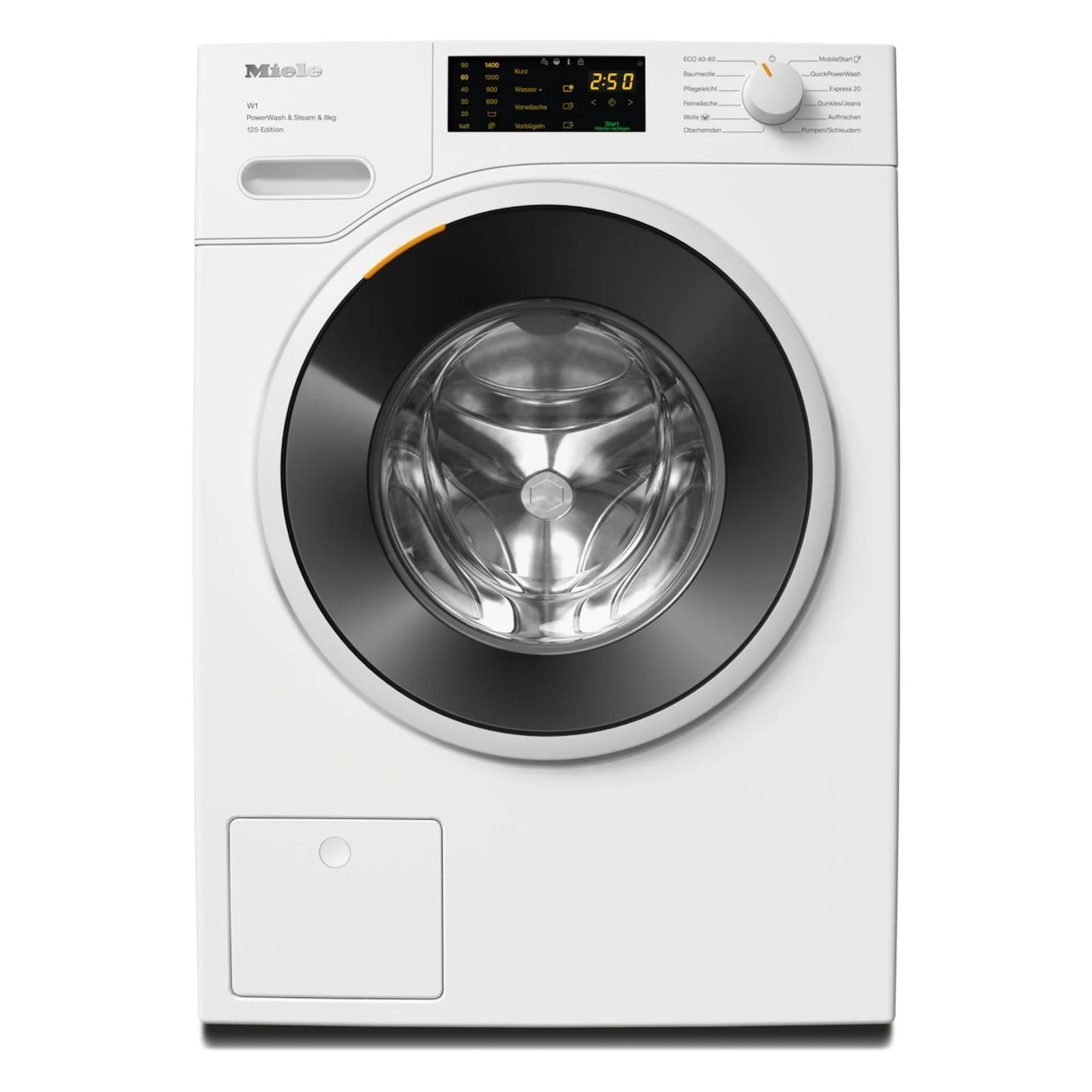 Miele WWB380 WPS 125 Edition Frontlader-Waschmaschine, 8 kg, 1400 U/min, Weiß, Baujahr 2025