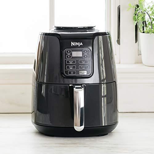 Ninja AF101 Heißluftfritteuse, 4 Liter, Schwarz/Grau