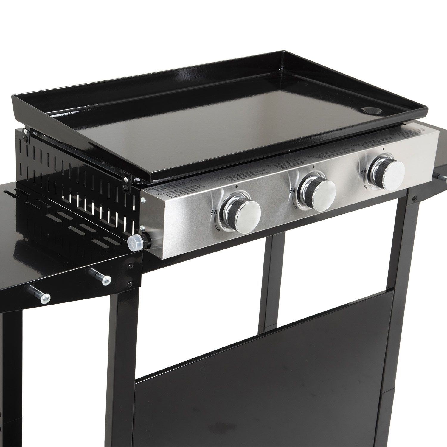 Mérida Gasgrillplatte mit 3 Brennern + Wagen