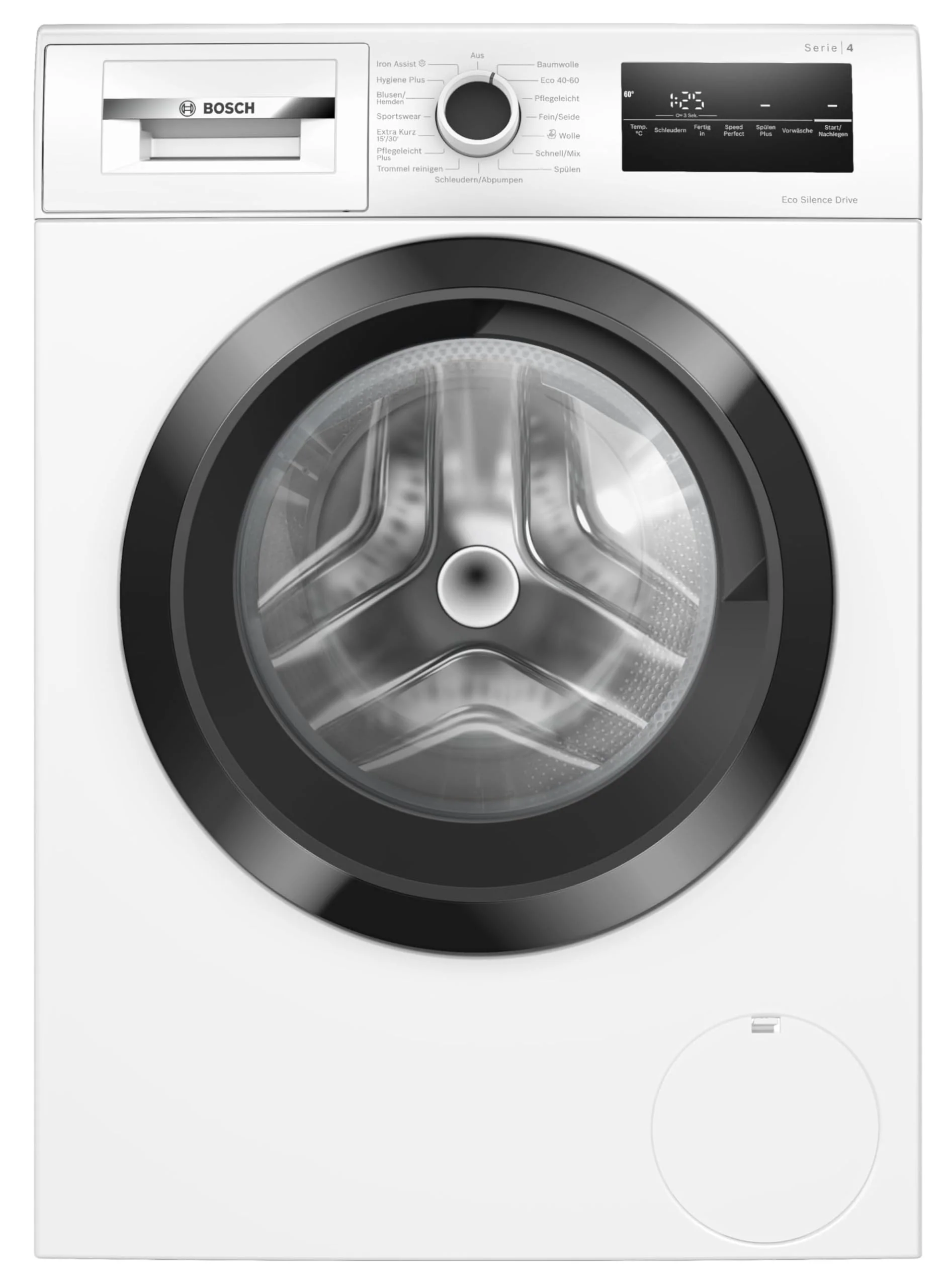 Bosch WAN282K3, Serie 4, Frontlader-Waschmaschine, 8 kg, 1400 U/min, SpeedPerfect, maximale Energie- und Wasserersparnis, Wäschezusatz, besonders hygienisch, AquaStop, IronAssist