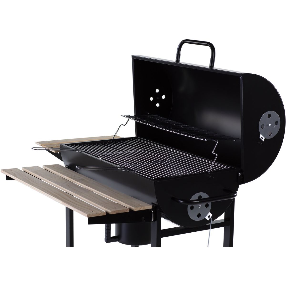 „King“ Holzkohlegrill – 95 x 63 x 105 cm – Schwarz