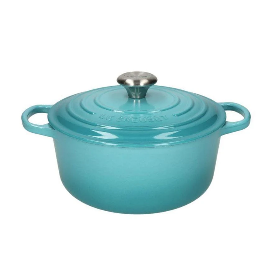 2025 Le Creuset – Signature Runde Kasserolle/Bratpfanne Karibikblau 20 cm 2,4 l