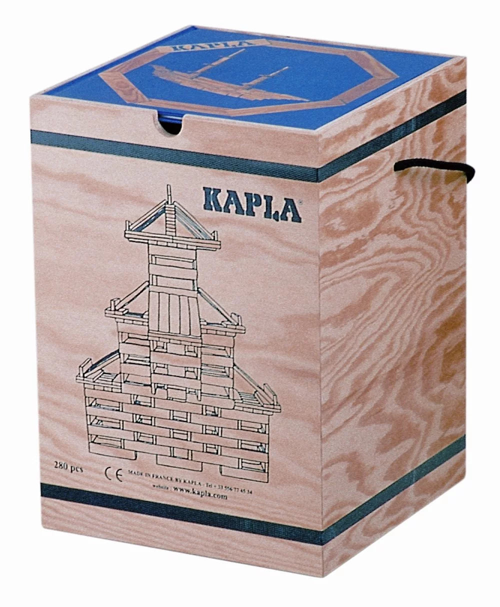 KAPLA 280-teiliges Bausteinset mit fortgeschrittenem Tier- und Architekturbuch in Rot