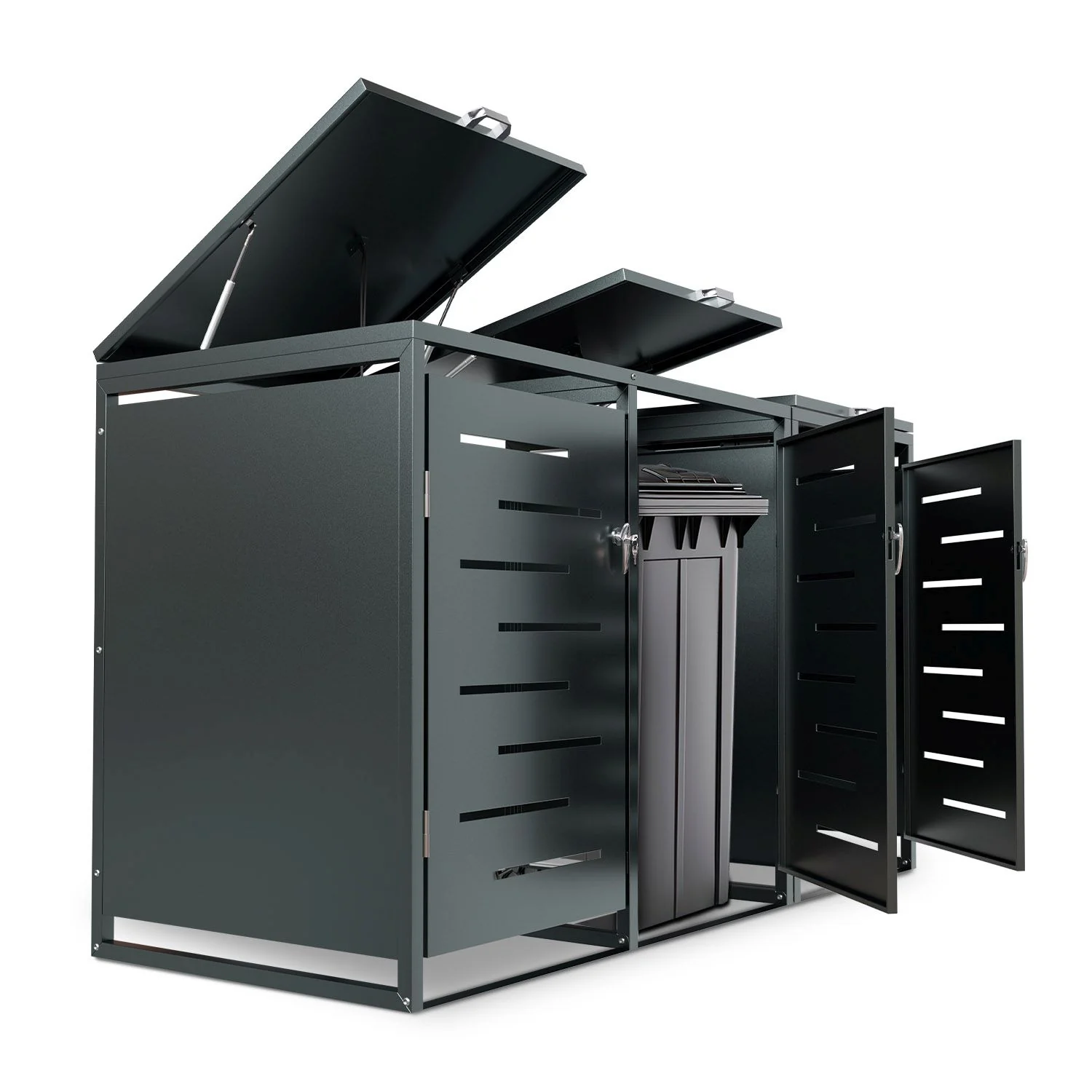 Arel Metall-Mülltonnen-Aufbewahrungsbox 2025