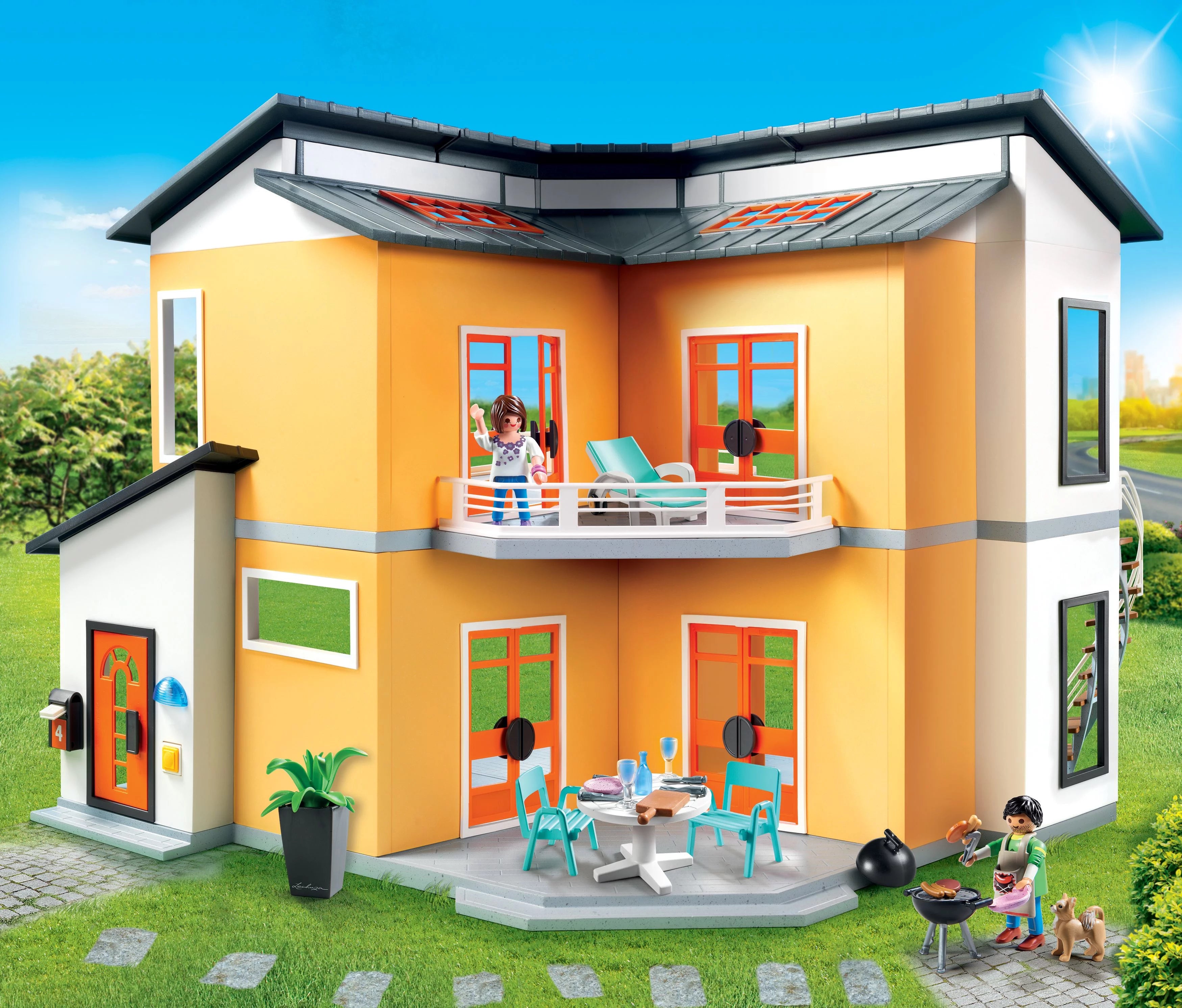 PLAYMOBIL Puppenhaus-Set „Modernes Haus“ 2025