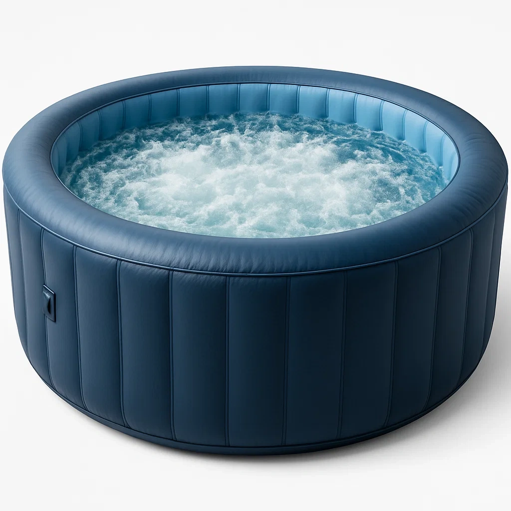 Aufblasbarer Whirlpool 180x180x71 cm 4 Personen rund blau RdEmnTT371MU
