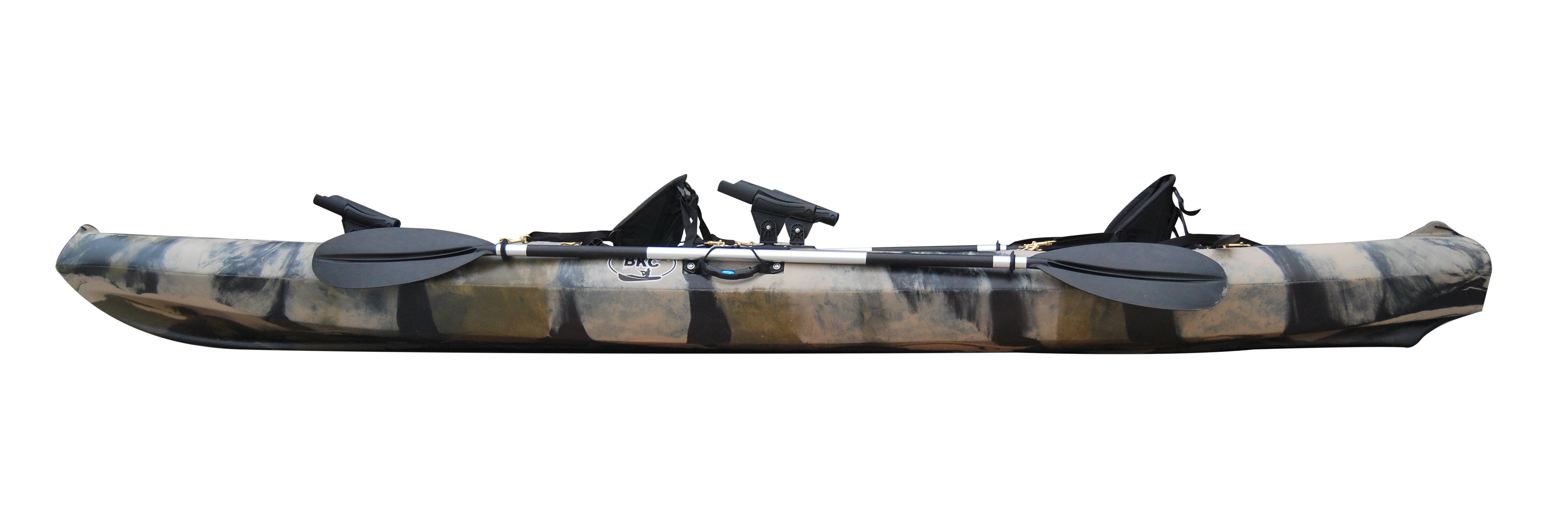 2025 BKC TK181 3,9 m Tandem-Angelkajak für 2 Personen mit gepolsterten Sitzen und Paddeln