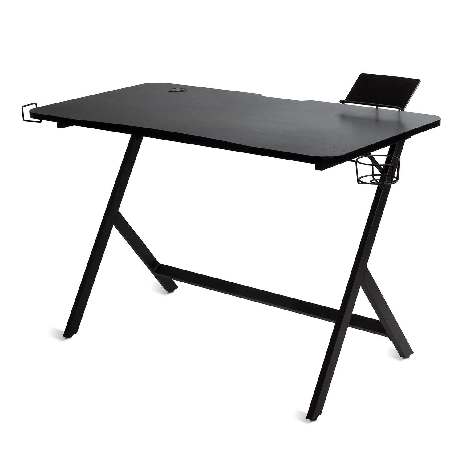 Atlantic Fire Storm Gaming-Schreibtisch mit 24 mehrfarbigen LED-Leuchten und 3 USB-Anschlüssen