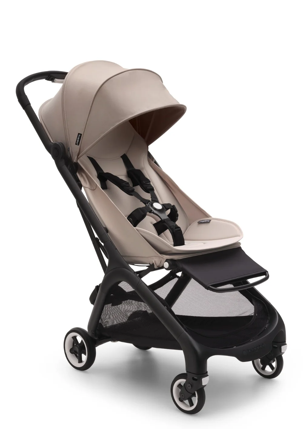 2025 Butterfly Kinderwagen Schwarz / Wüstensand