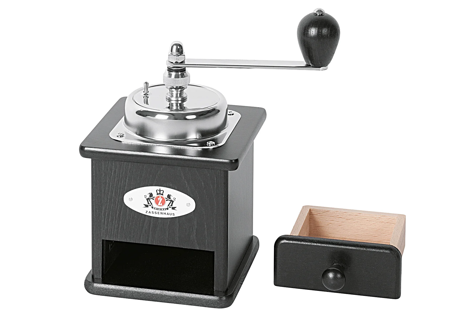 2025 Brasilia Kaffeemühle schwarz 12x12,5x20 cm