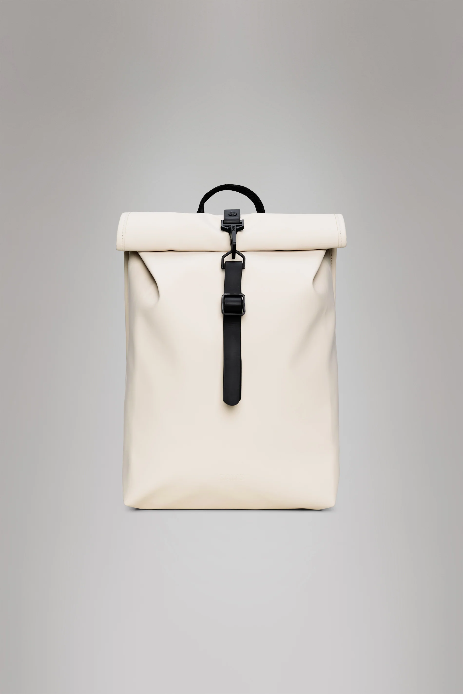 2025 Rolltop Rucksack Mini – Kompakter und wasserdichter Stadtrucksack mit Karabinerverschluss – PU-Gewebe – Ideal für den täglichen Weg zur Arbeit