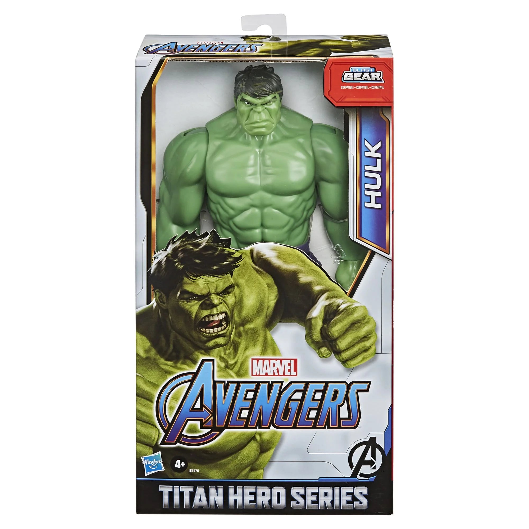 Marvel Avengers Titan Hero Series Blast Gear Deluxe Hulk Actionfigur, 30 cm groß