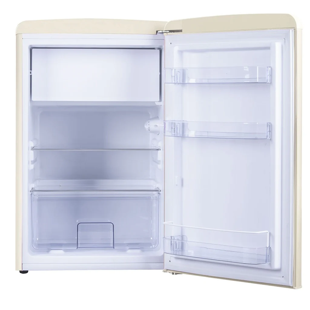 2025 Amica KS 15615 B Beige Retro Design Kühlschrank mit Gefrierfach