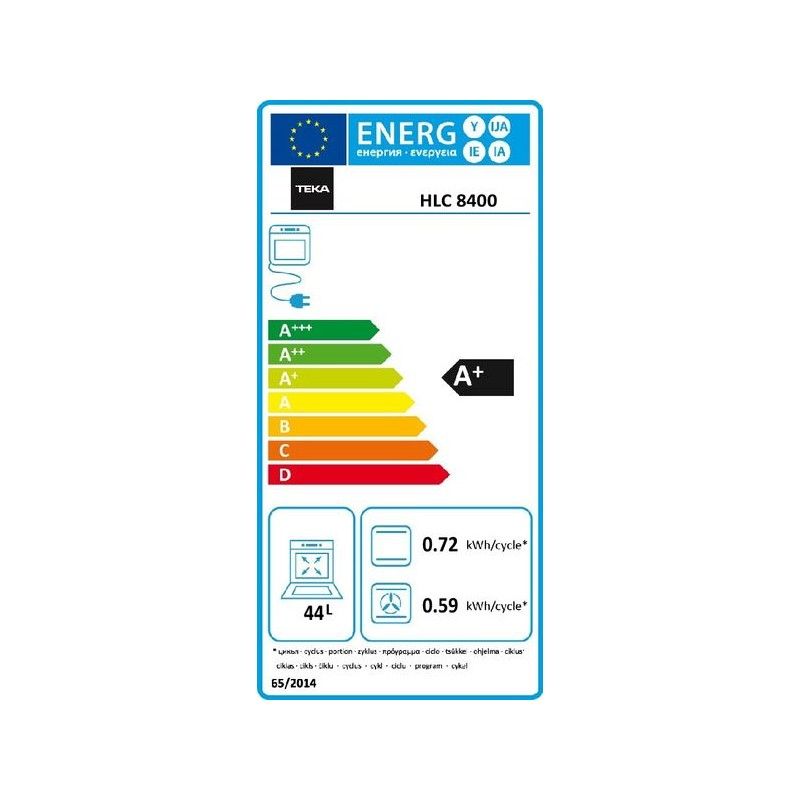 Teka HLC8400 Backofen, Schwarz, 45 cm, 111130003
