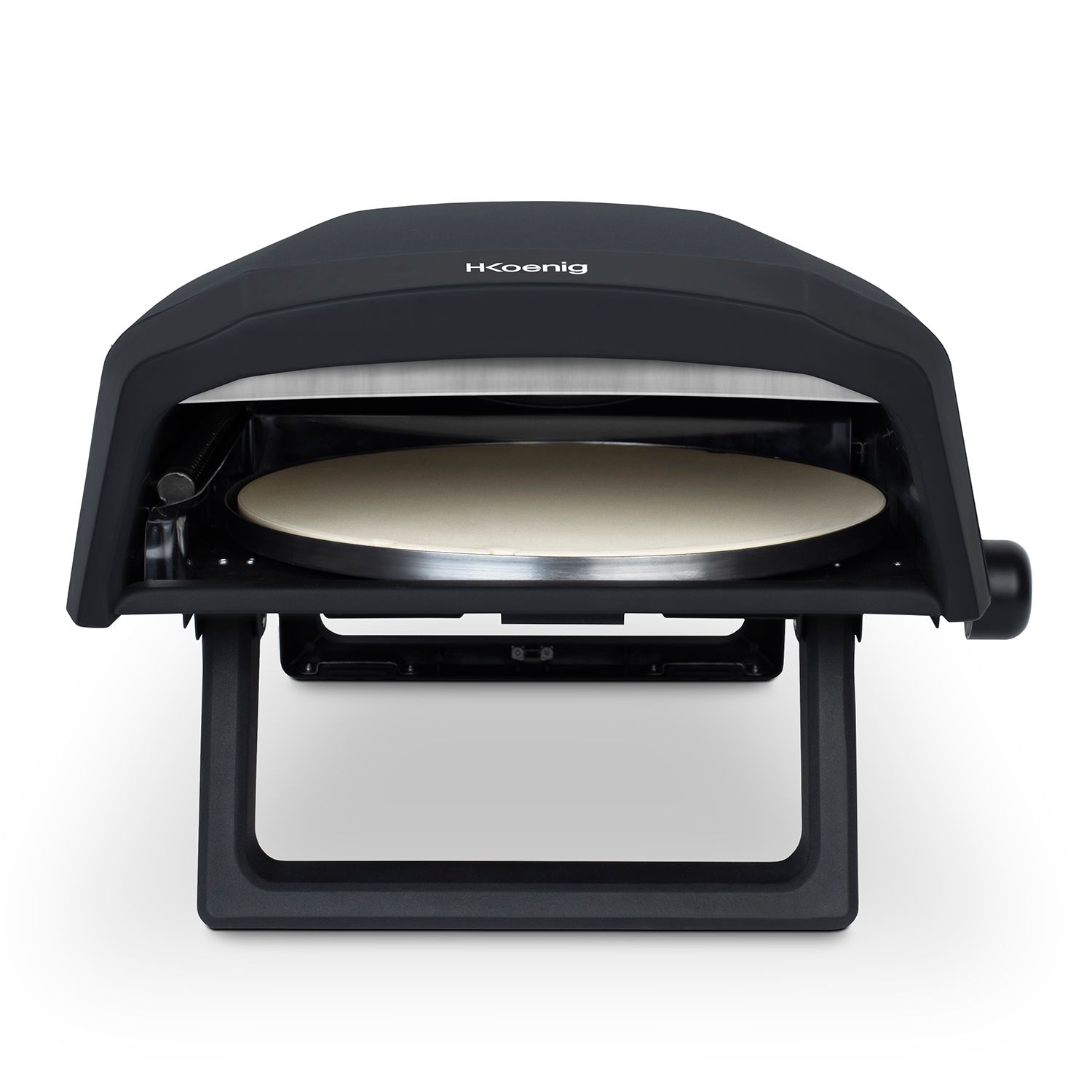 Gino640 H.koenig Gas-Pizzaofen, 32 cm, 360° drehbare Oberfläche