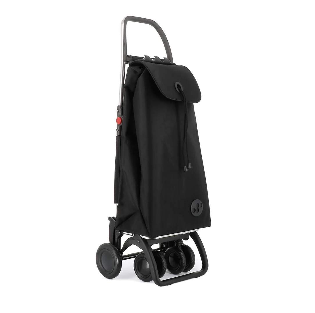 Einkaufswagen I-Max MF (Modelljahr 2025), 4 Räder, 2 schwenkbar, faltbar – Schwarz