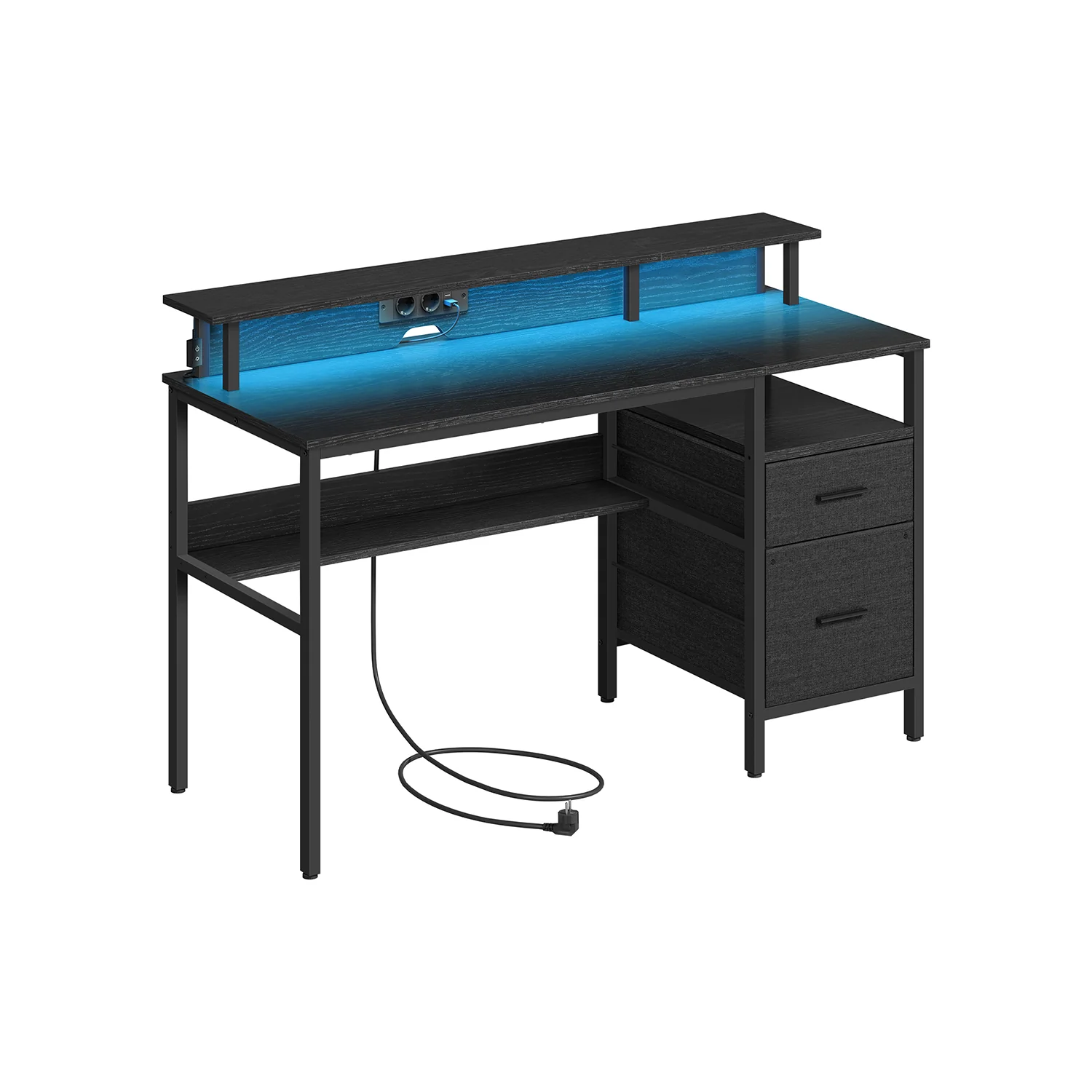 Gaming-Schreibtisch mit LED-Beleuchtung