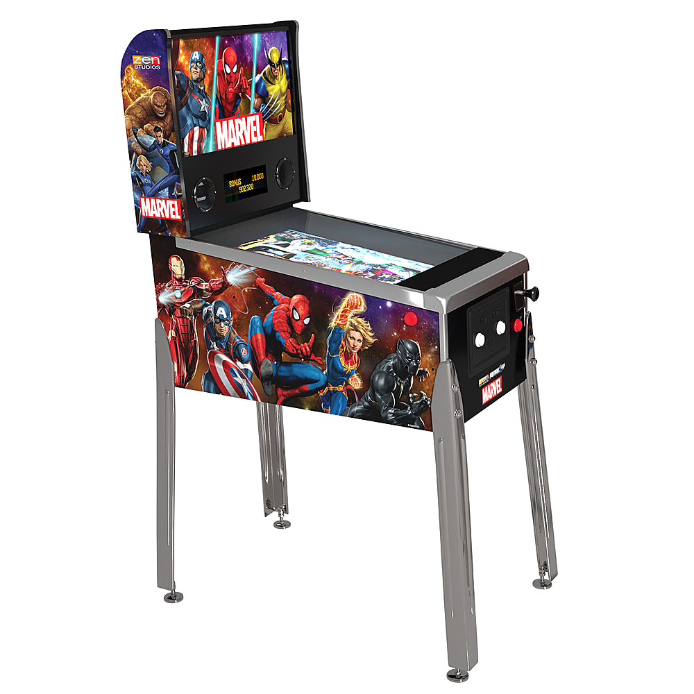 Arcade1Up – Marvel Digital Pinball mit beleuchtetem Marquee – Mehrfarbig