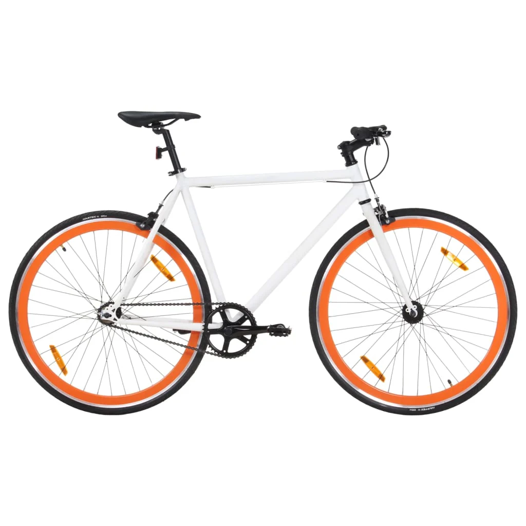 2025 Weiß-Oranges Fixie-Fahrrad 700c 51cm v7218