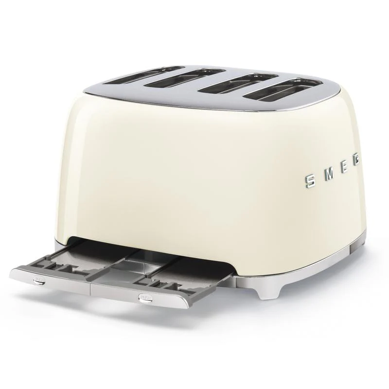 SMEG TSF03CRUK Retro 4-Scheiben-Toaster (Modelljahr 2025) – Cremefarben