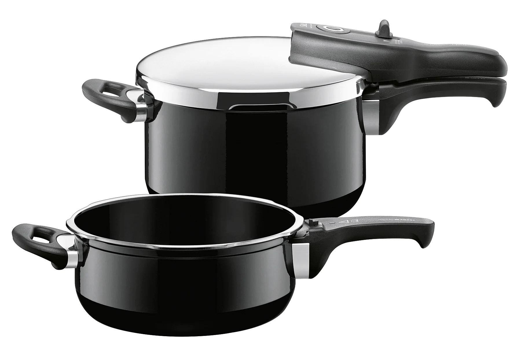 Sicomatic t-plus Duo Schnellkochtopf-Set 4,5 l + 3 l Silargan, Schwarz, 2-teilig (2025)