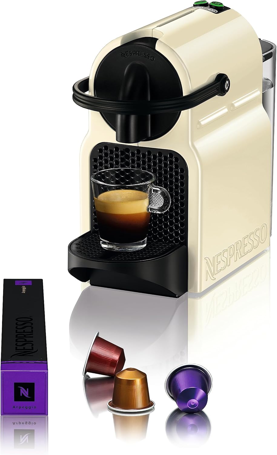 Nespresso De'Longhi Inissia EN80.B Kaffeemaschine für Nespresso-Kapseln, 19 bar, automatische Abschaltung, schwarz