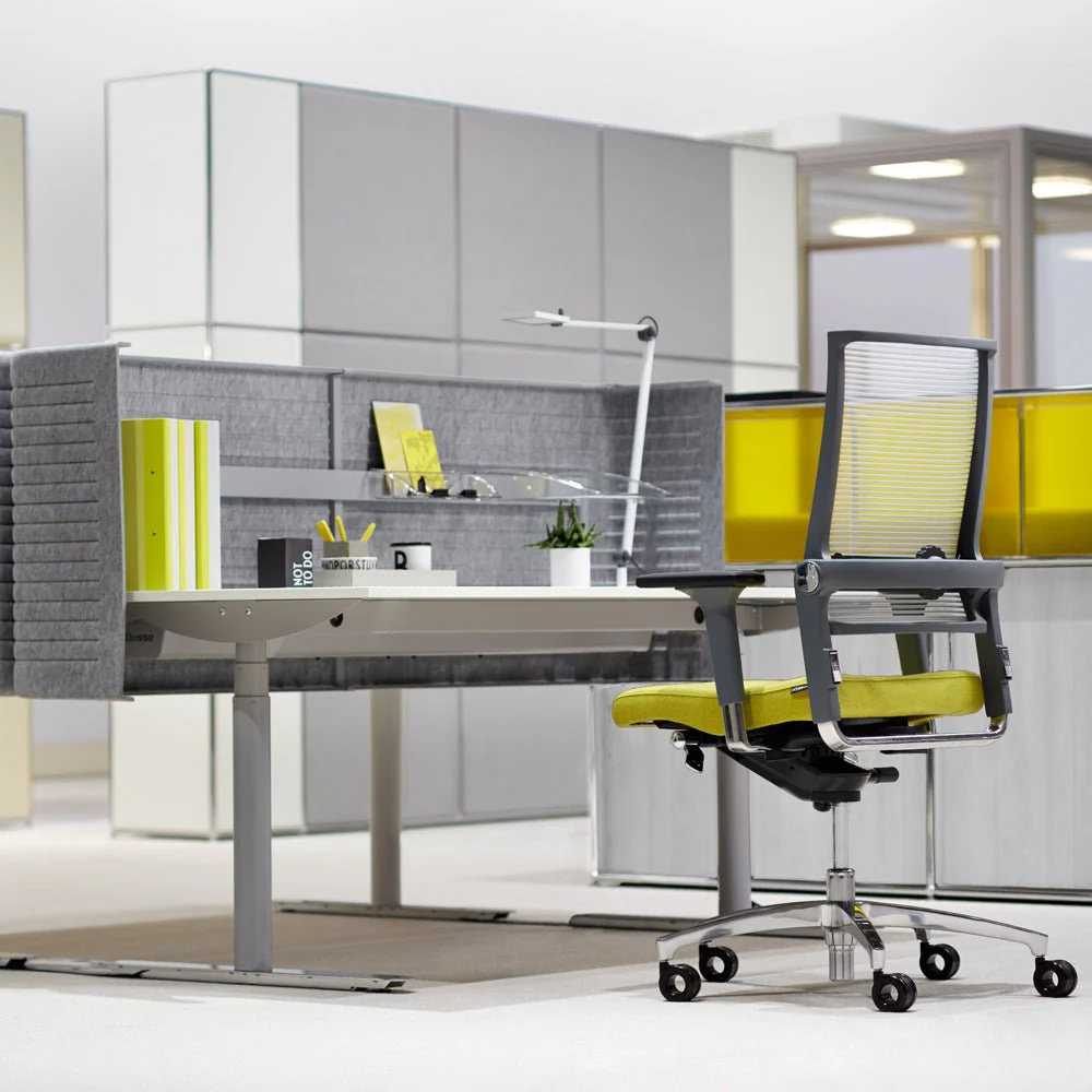 2025 LORDO FLEX LO 3017_SLP Dauphin Ergonomischer Bürostuhl | Netzrückenlehne | Schwarz