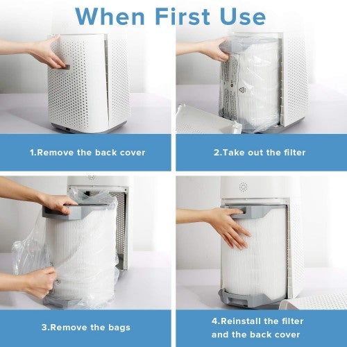 Ersatzfilter-Set für LEVOIT LV-H134 Luftreiniger, H13 True HEPA- und Aktivkohlefilter, LV-H134-RF, Weiß