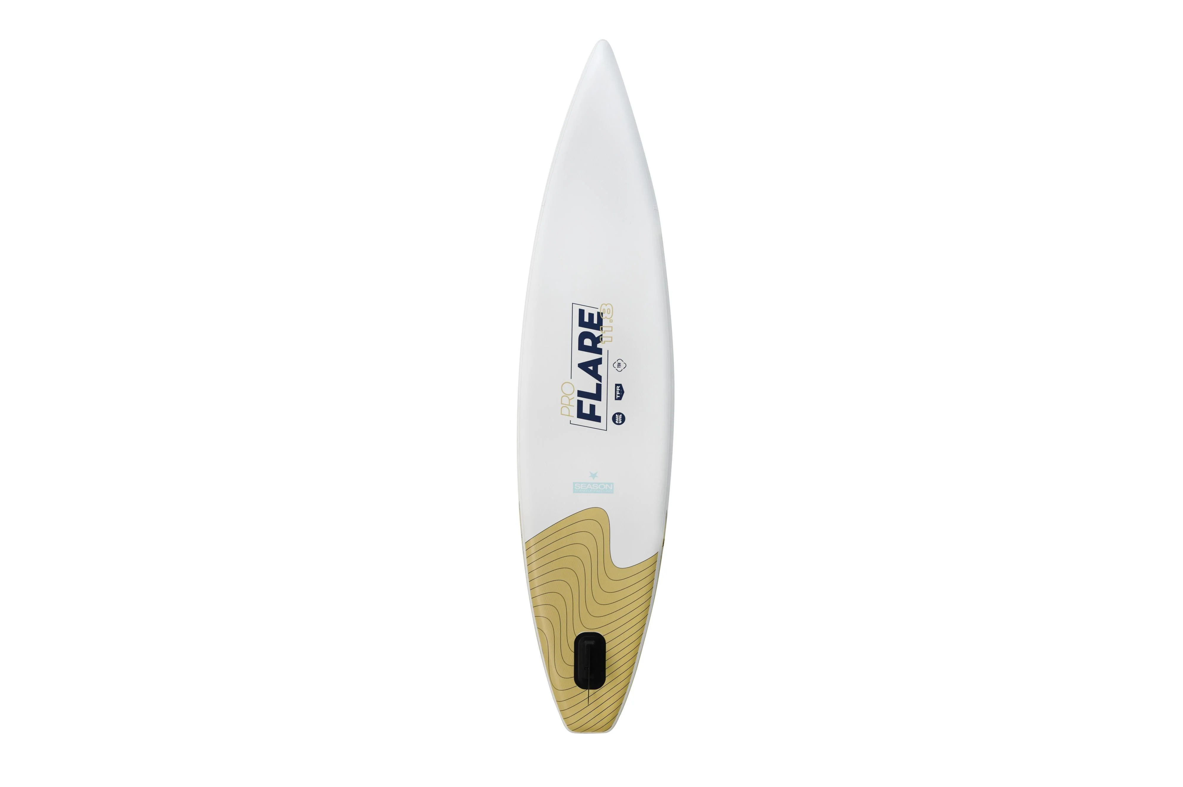 Flare Pro 11.8 aufblasbares Allround-Touring-SUP-Board (Modelljahr 2025) – Double Layer Fusion, inklusive Pumpe, Fiberglas-Paddel und Rucksack mit Rollen