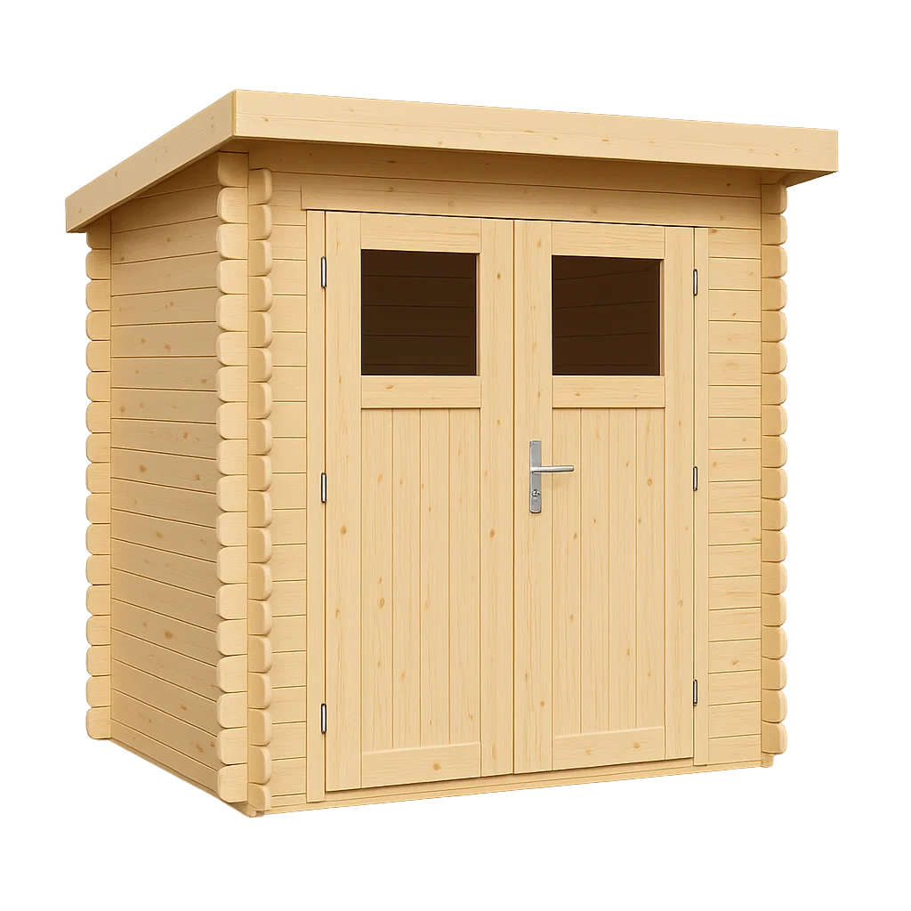 Abri de jardin, abri de rangement extérieur en bois clair, 170 x 170 x 200 cm IFfclqo239LC