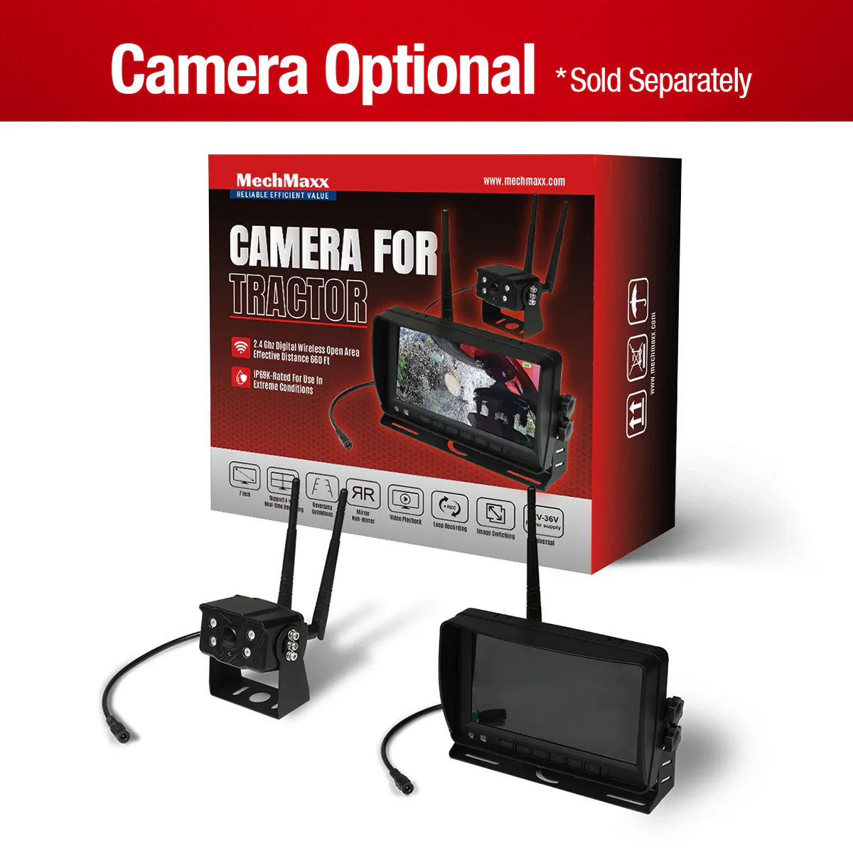 MechMaxx SG24 Stubbenfräse (Modelljahr 2025) – Dreipunktaufhängung mit Zapfwelle und 34 Hartmetallzähnen + Zapfwelle inklusive