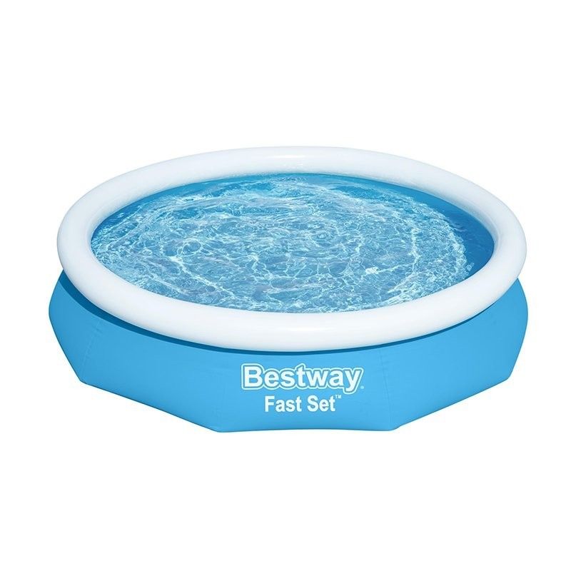 Bestway aufblasbares Pool für Erwachsene mit Ring und Filterpumpe 305x66 cm Garten 57458