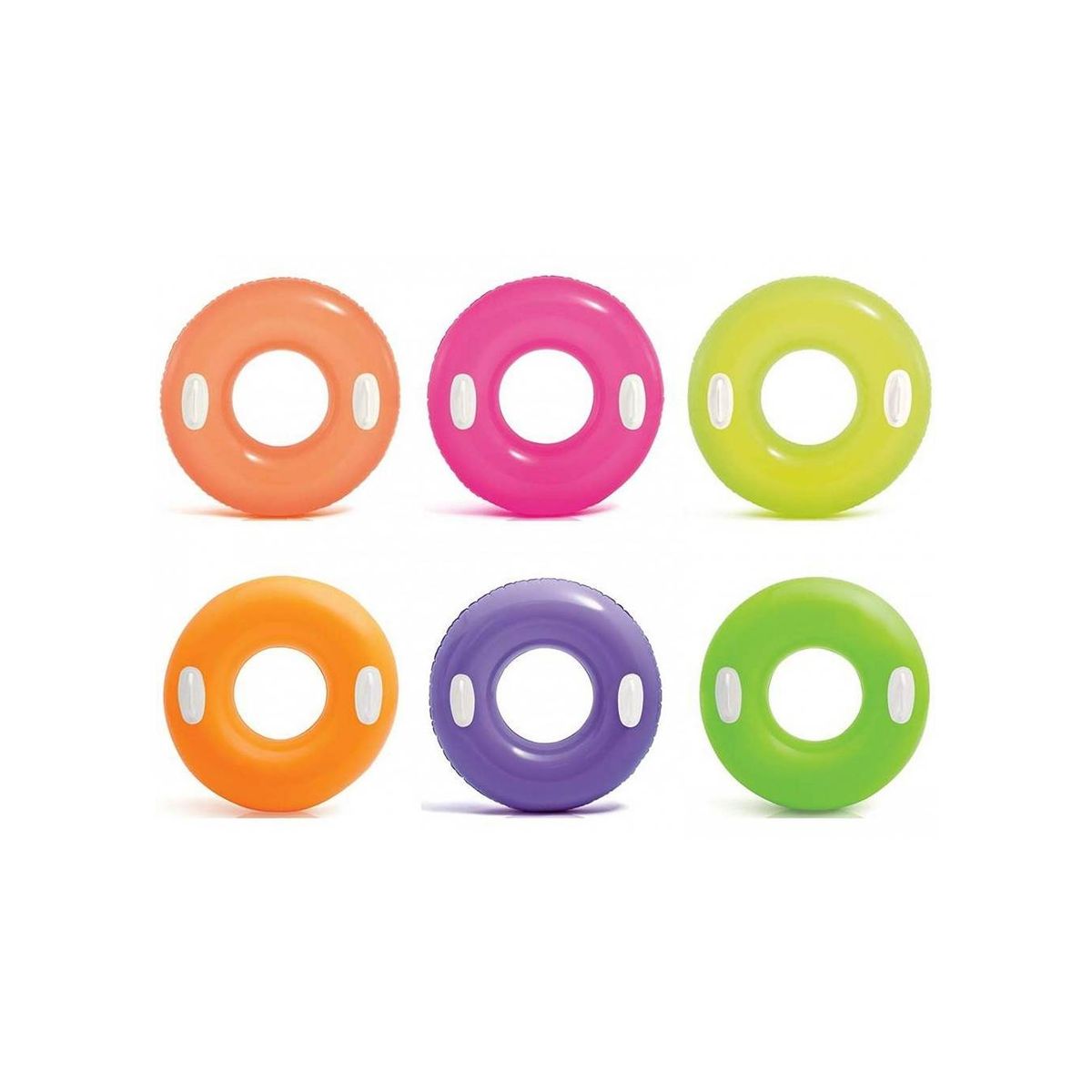 Intex aufblasbarer Schwimmreifen mit Griff, 76 cm, verschiedene Farben - Intex