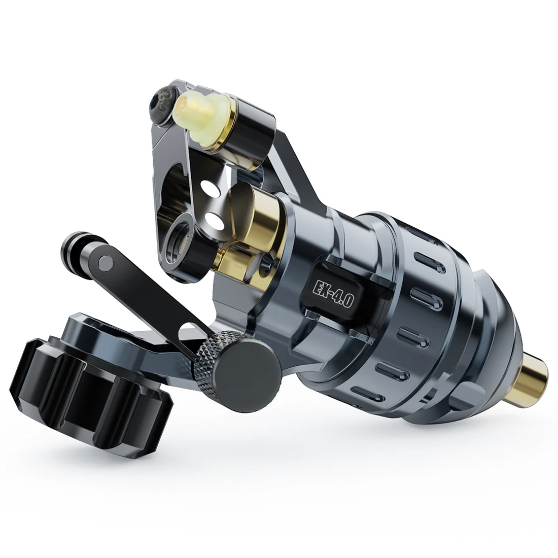 Dragonhawk X3 Rotations-Tätowiermaschine mit zwei Spezialfedern, 4,0 mm Hub, kernloser Motor