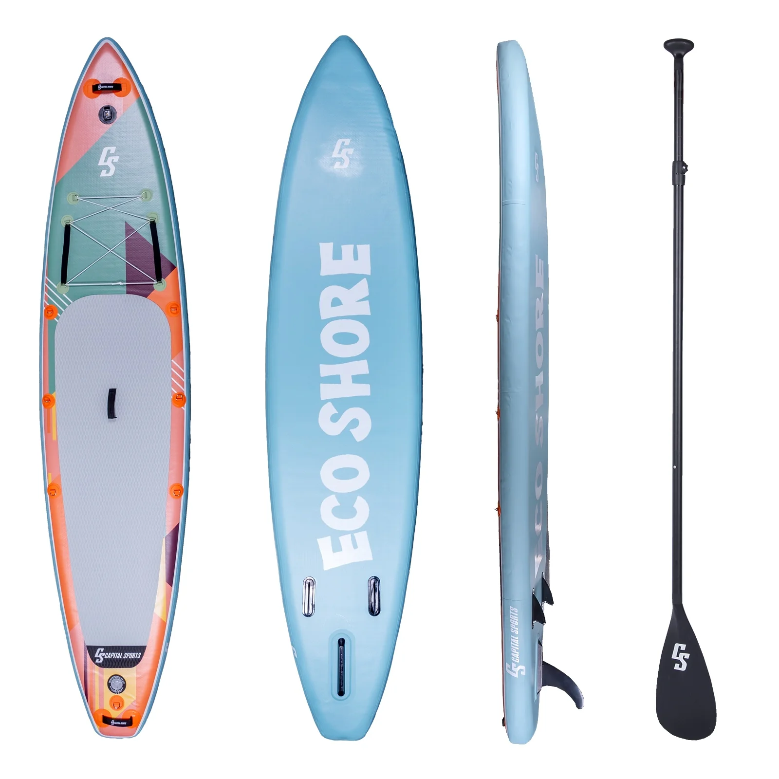 2025 Kipu Allrounder 365 Aufblasbares SUP-Board 365 x 82 x 15 cm – Komplettes Set in Orange