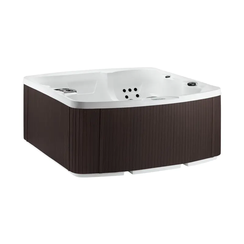 Lifesmart Spas – Rechteckiger Plug-and-Play-Whirlpool für 5 Personen. 23 Düsen mit Ozongenerator. Farbe: Espresso