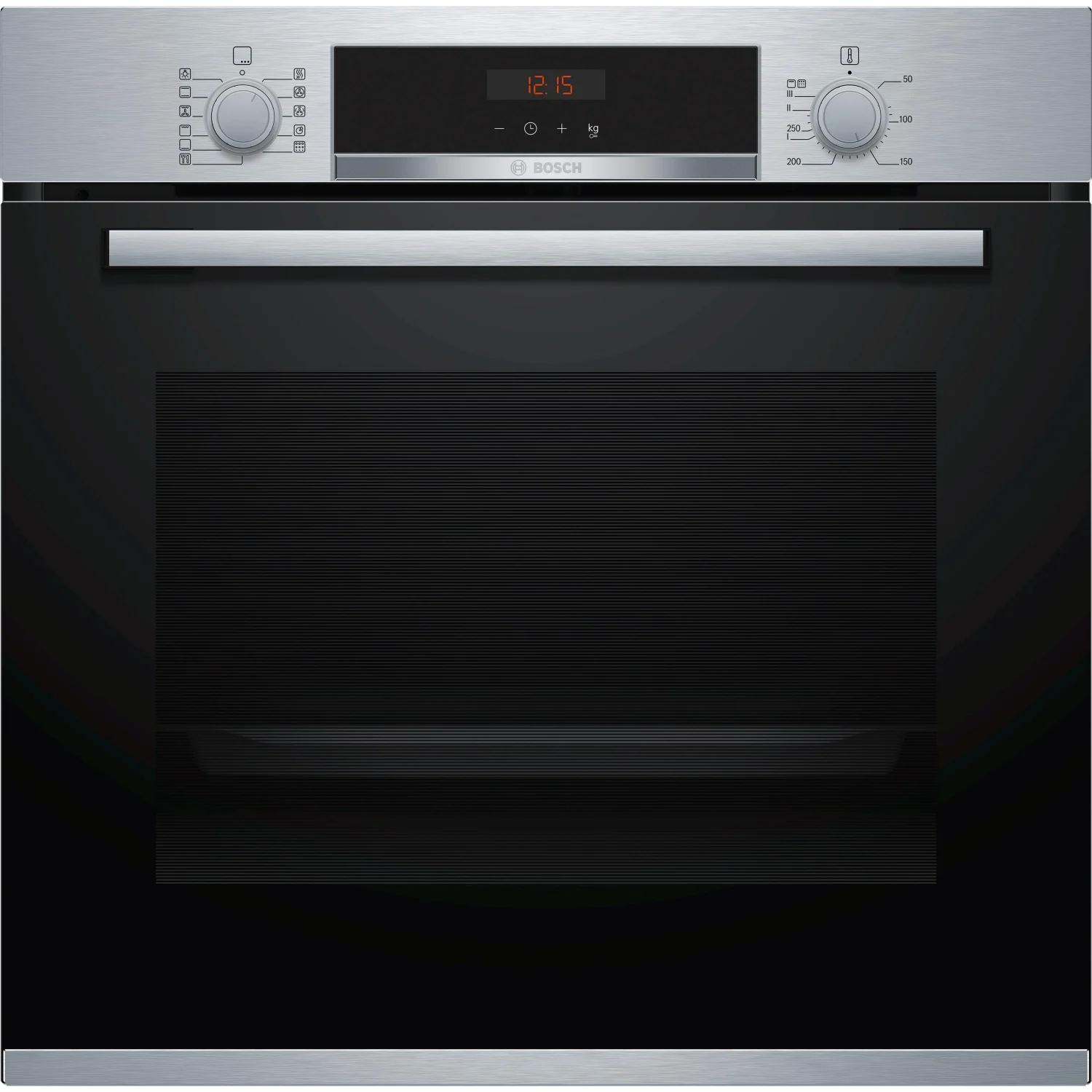 Bosch HBA5740S0 Multifunktionsbackofen, 3,6 kW, 71 l, Klapptür, 7 Kochfunktionen, Energieeffizienzklasse A – Edelstahl