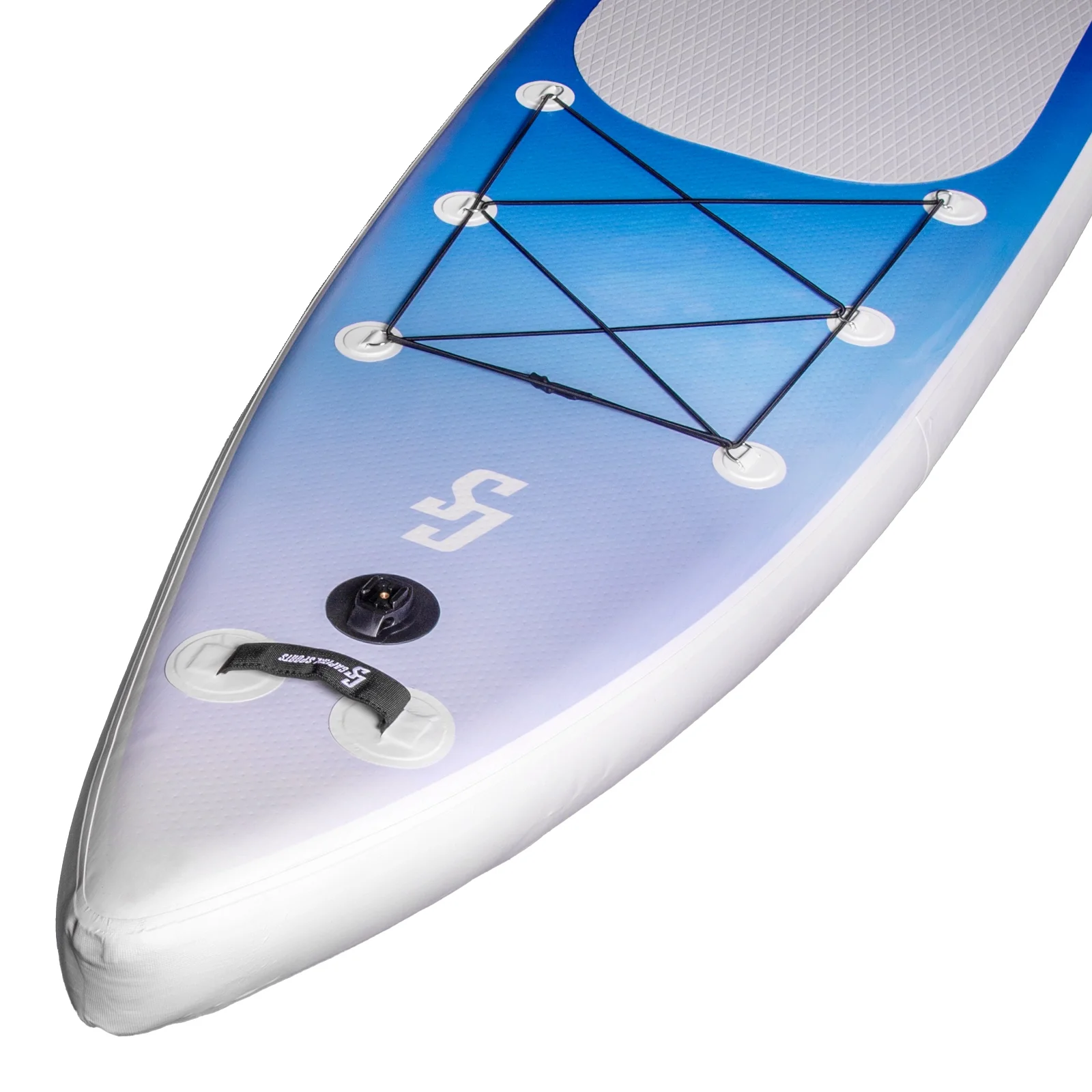 Mamao SUP-Board-Set 427 Aufblasbares SUP-Board 427 x 77 x 15 cm in Weiß und Blau