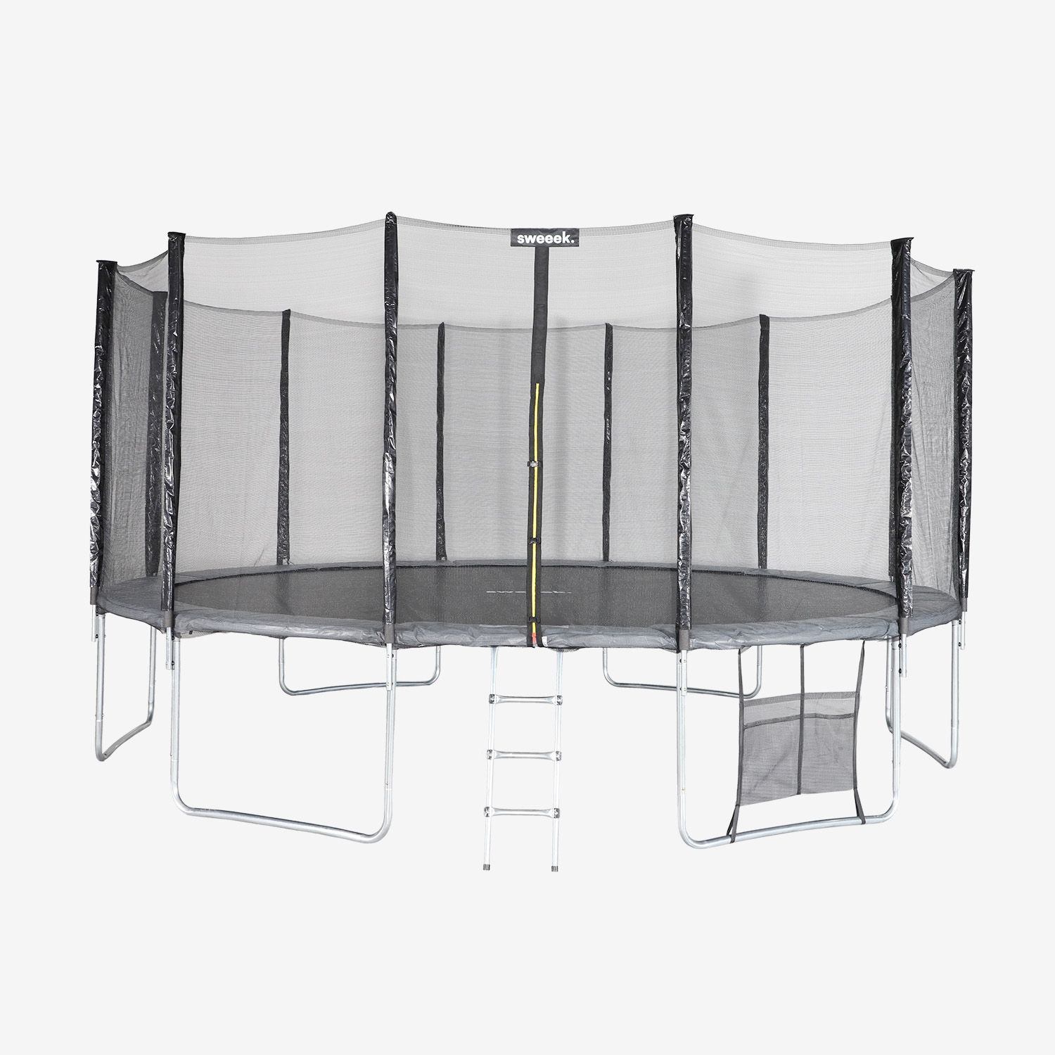 Trampolin mit Zubehörset, 490 cm, Grau