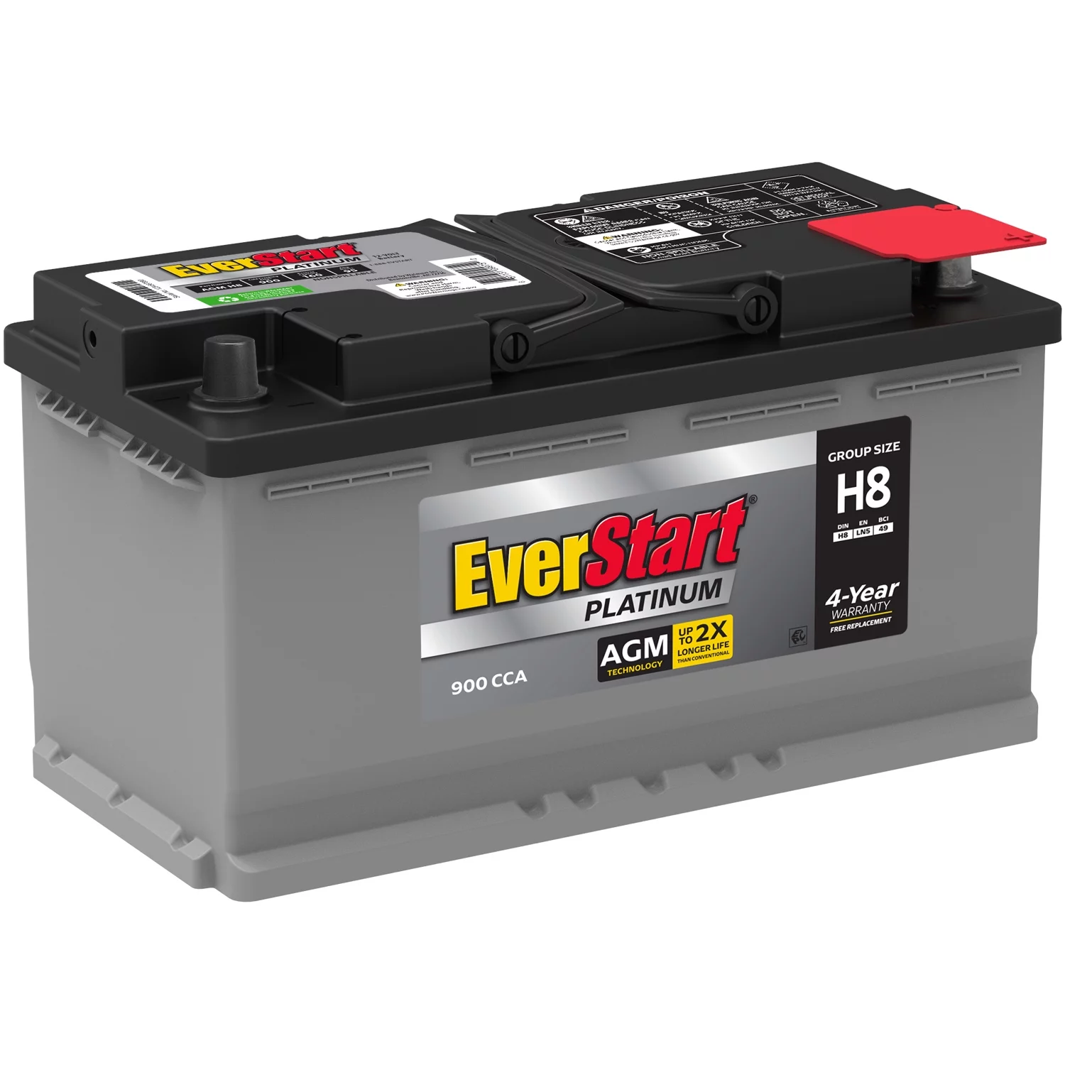 2025 EverStart Platinum AGM-Batterie in Originalverpackung. Baugröße H8/LN5/49. 12 Volt. 900