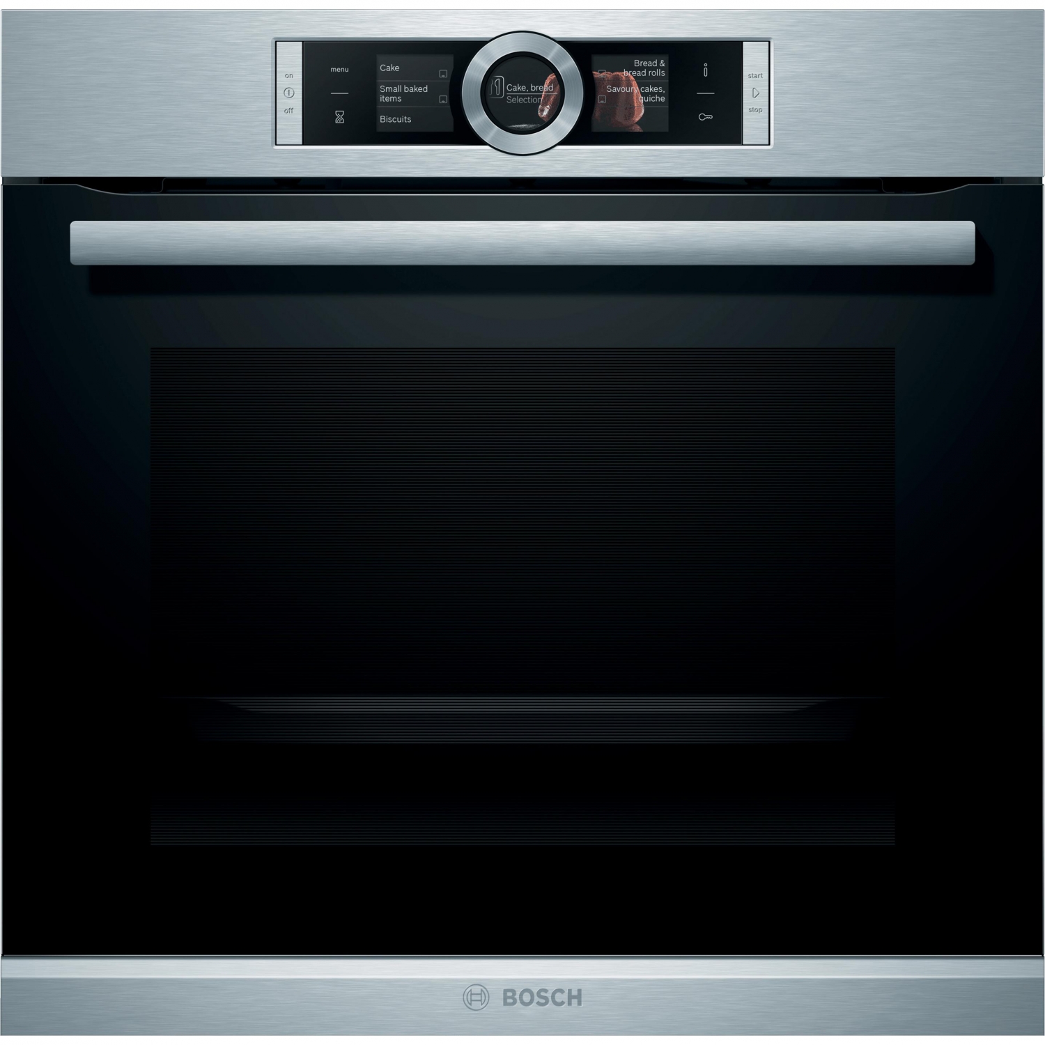 Bosch HBG6764S1 Multifunktionsbackofen, 3,6 kW, 71 l, Klapptür, 13 Kochfunktionen, Energieeffizienzklasse A+ – Edelstahl