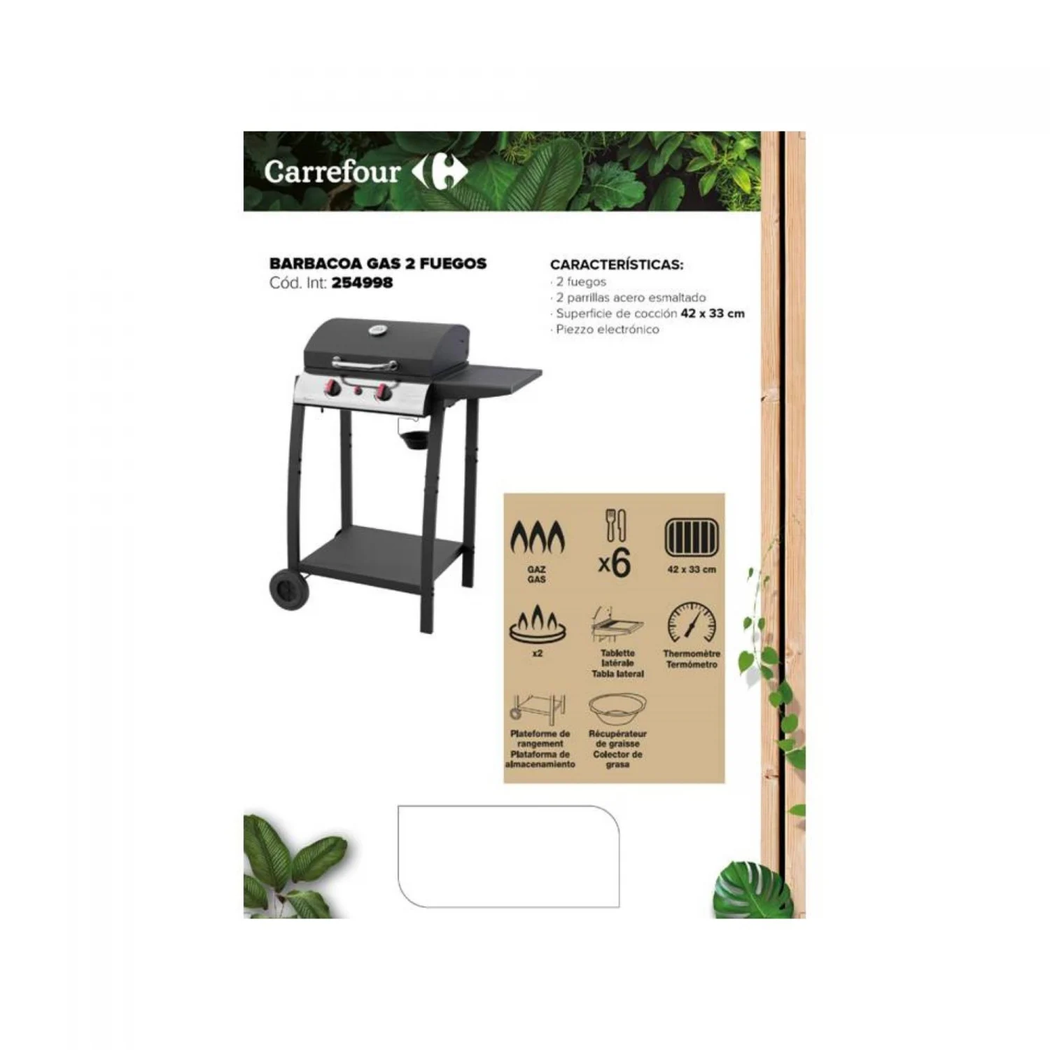 Denver 2-Flammen-Gasgrill