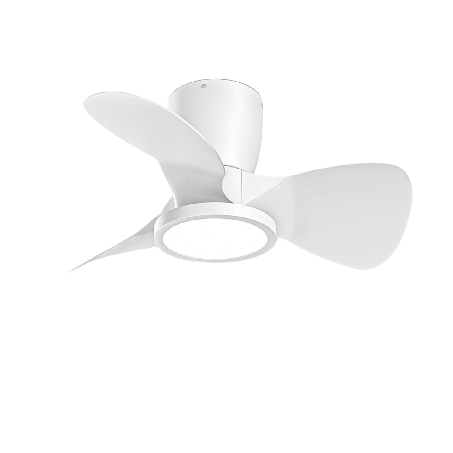Ateroll Deckenventilator mit Licht, Ø 61 cm, dimmbare LED-Beleuchtung (3000K-4000K-5000K), 1500 lm, mit Fernbedienung, 6 Geschwindigkeitsstufen, Timer, ideal für Wohn- und Schlafzimmer