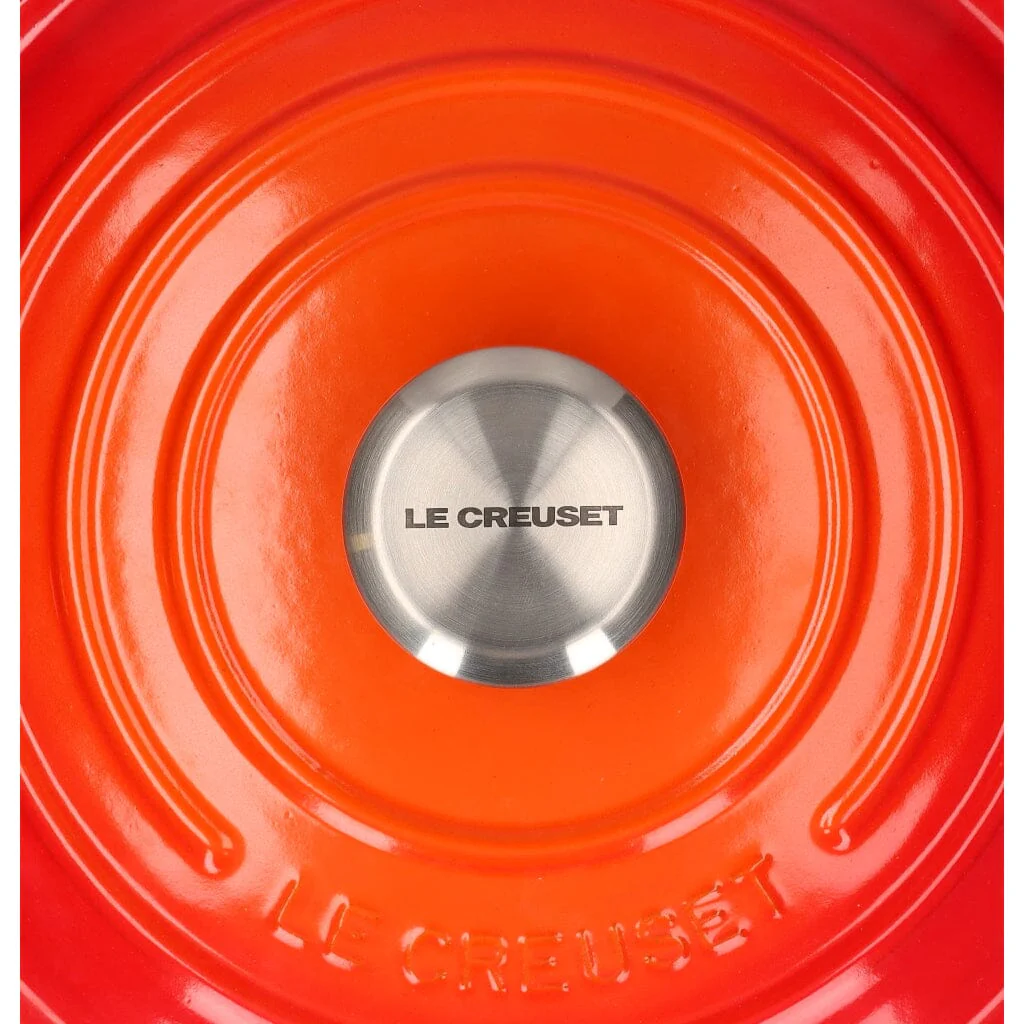 2025 Le Creuset – Runder Signature-Auflauf / Cocotte Orangerot 24 cm 4,2 l